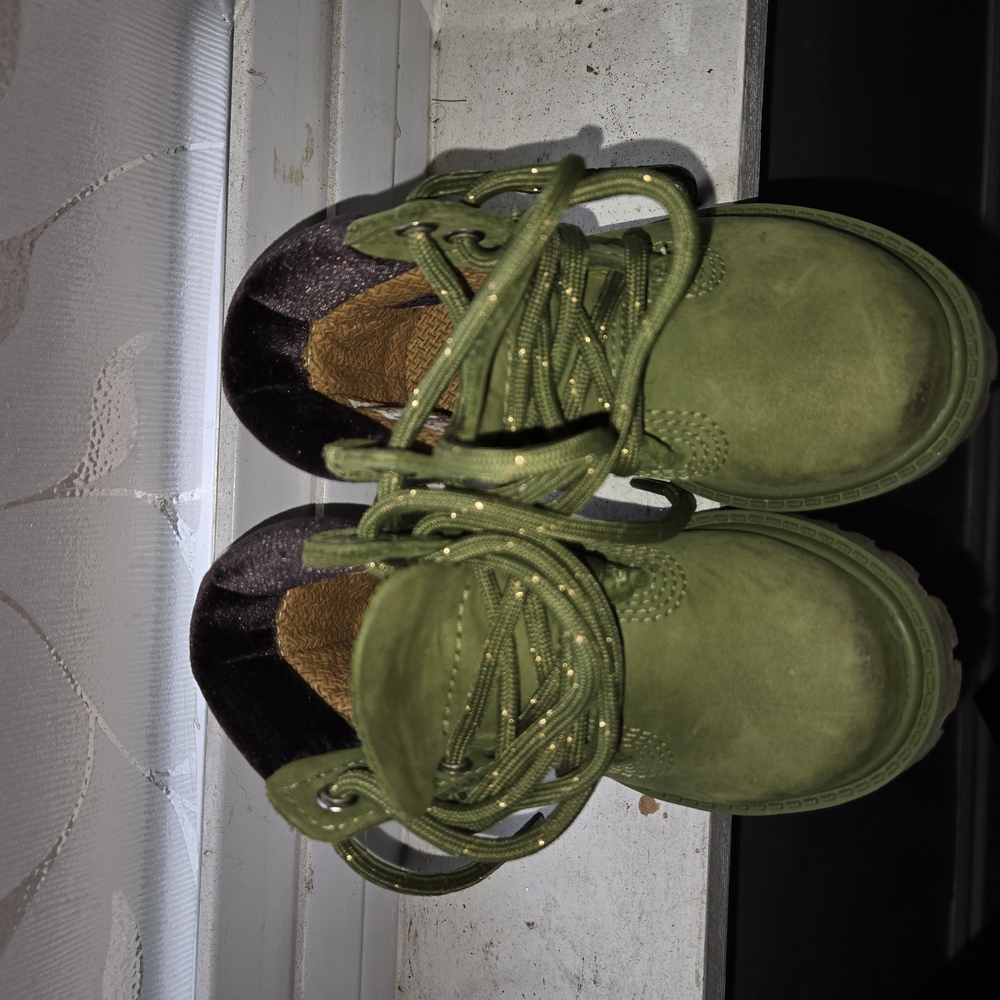 Kids Green Boots